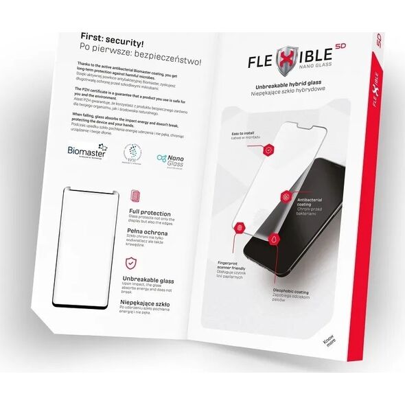 ForCell Forcell Flexible 5D - szkło hybrydowe do iPhone 14 Pro czarny 13843686 5903396163005