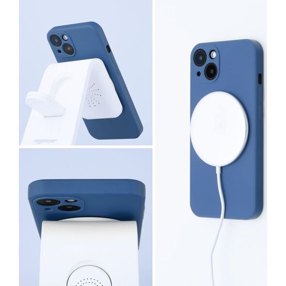 OEM Futerał SILICONE MAG COVER kompatybilny z MagSafe do IPHONE 12 niebieski 13843687 5903396162428