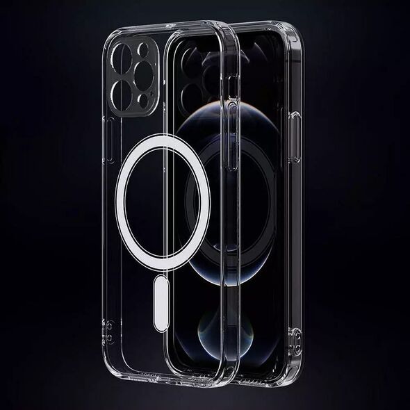 OEM Futerał CLEAR MAG COVER z ochroną aparatu kompatybilny z MagSafe do IPHONE 14 transparentny 13843901 5903396185618