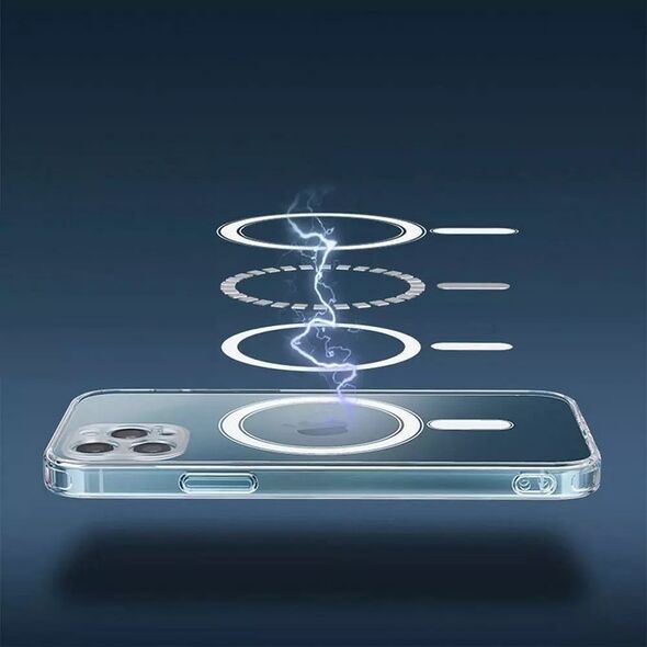 OEM Futerał CLEAR MAG COVER z ochroną aparatu kompatybilny z MagSafe do IPHONE 14 Pro transparentny 13843905 5903396185632