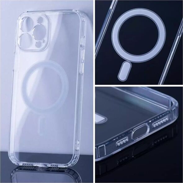 OEM Futerał CLEAR MAG COVER z ochroną aparatu kompatybilny z MagSafe do IPHONE 14 Plus transparentny 13843906 5903396185649
