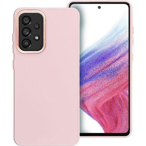 OEM Futerał FRAME do SAMSUNG A52 5G / A52 LTE ( 4G ) / A52s 5G pudrowy róż 13844021 5903396196454