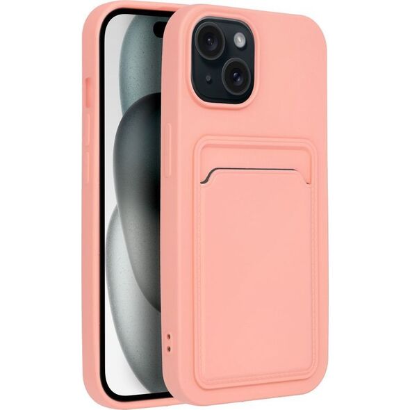 OEM Futerał CARD CASE do IPHONE 15 różowy 13844279 5903396211843