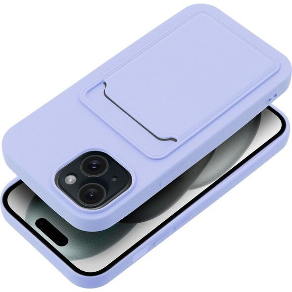 OEM Futerał CARD CASE do IPHONE 15 fioletowy 13844281 5903396211874