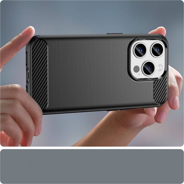 OEM Futerał CARBON do IPHONE 15 Pro Max czarny 13844302 5903396212017