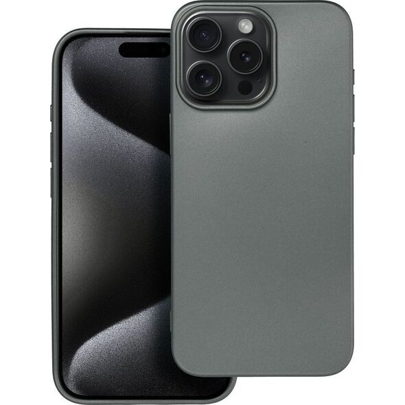 OEM Futerał METALLIC do IPHONE 15 Pro Max szary 13844360 5903396213281