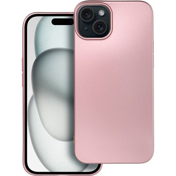 OEM Futerał METALLIC do IPHONE 15 Plus różowy 13844365 5903396213328