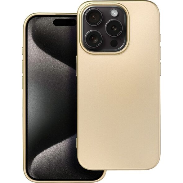 OEM Futerał METALLIC do IPHONE 15 Pro złoty 13844366 5903396213274