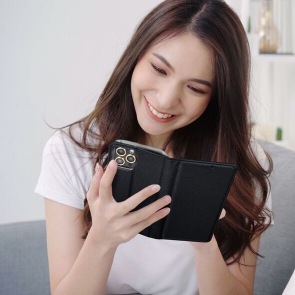 OEM Kabura SMART CASE Book do IPHONE 15 czarny 13844452 5903396215612