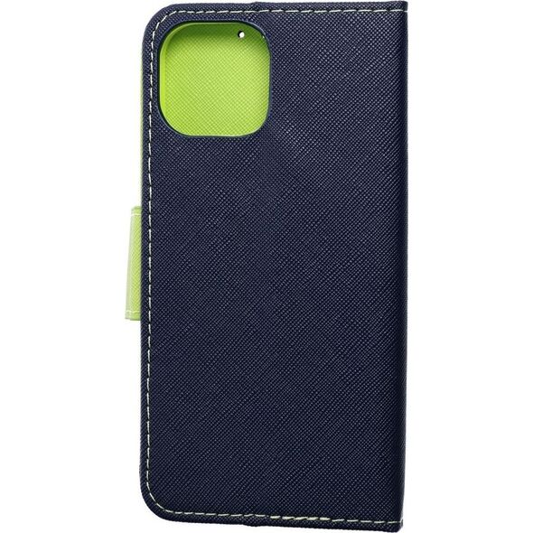 OEM Kabura FANCY Book do IPHONE 15 granatowo limonkowy 13844514 5903396216725
