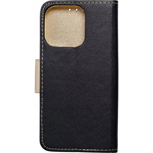 OEM Kabura FANCY Book do IPHONE 15 Pro czarno złoty 13844515 5903396216756
