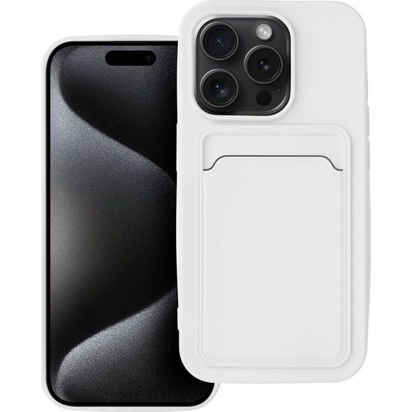 OEM Futerał CARD CASE do IPHONE 15 Pro biały 13844529 5903396217340