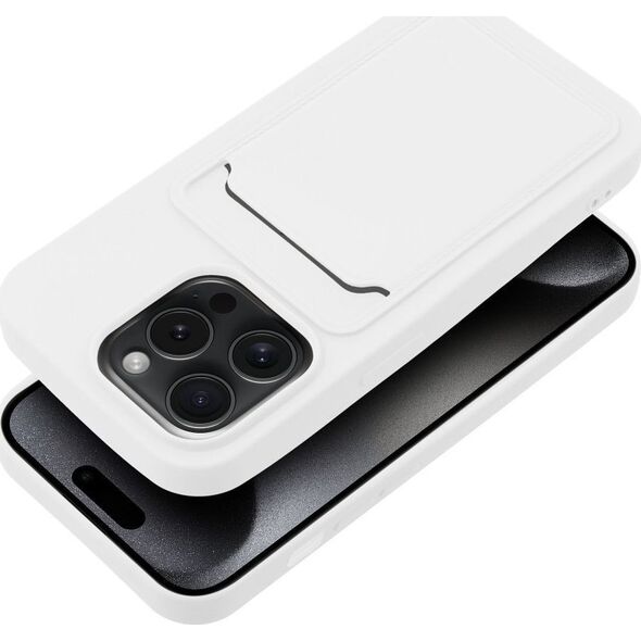 OEM Futerał CARD CASE do IPHONE 15 Pro biały 13844529 5903396217340