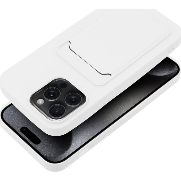 OEM Futerał CARD CASE do IPHONE 15 Pro Max biały 13844537 5903396217357