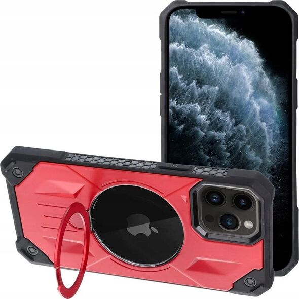 OEM Futerał ARMOR MAG COVER kompatybilny z MagSafe do IPHONE 11 Pro Max czerwony 13844574 5903396219245