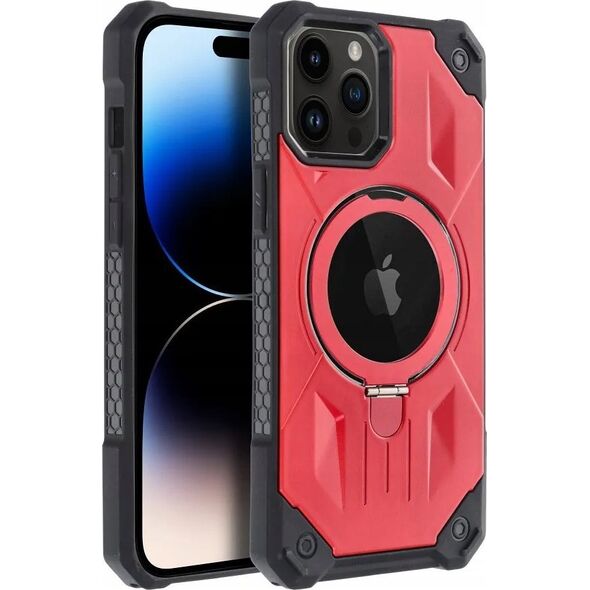 OEM Futerał ARMOR MAG COVER kompatybilny z MagSafe do IPHONE 14 Pro czerwony 13844576 5903396219320