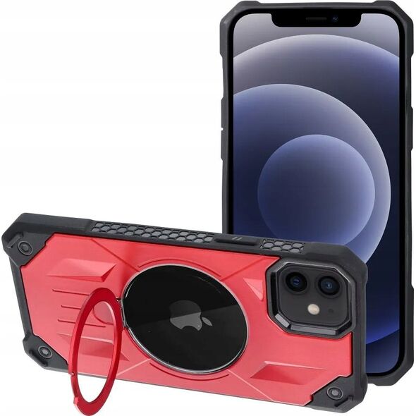 OEM Futerał ARMOR MAG COVER kompatybilny z MagSafe do IPHONE 12 / 12 Pro czerwony 13844584 5903396219252