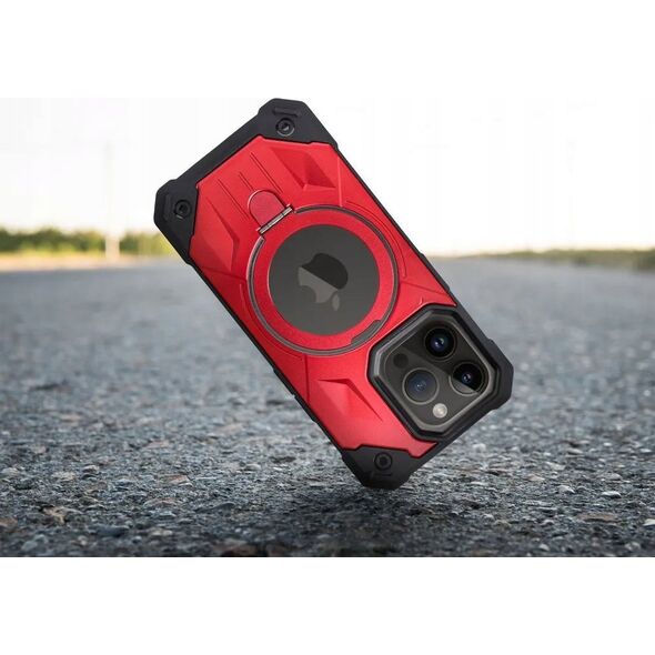 OEM Futerał ARMOR MAG COVER kompatybilny z MagSafe do IPHONE 15 Pro czerwony 13844588 5903396219412