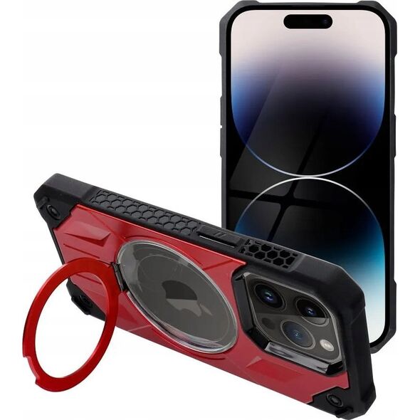 OEM Futerał ARMOR MAG COVER kompatybilny z MagSafe do IPHONE 15 Pro Max czerwony 13844589 5903396219429