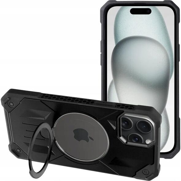 OEM Futerał ARMOR MAG COVER kompatybilny z MagSafe do IPHONE 15 Plus czarny 13844596 5903396219467