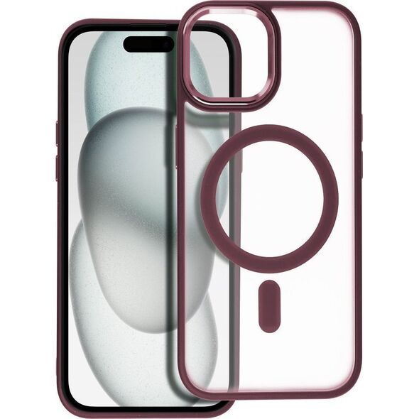 OEM Futerał MATTE MAG COVER kompatybilny z MagSafe do IPHONE 15 czerwony 13844636 5903396221712