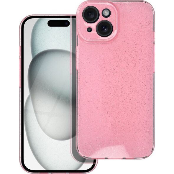 OEM Futerał CLEAR CASE 2 mm BLINK do IPHONE 15 różowy 13844673 5903396222245