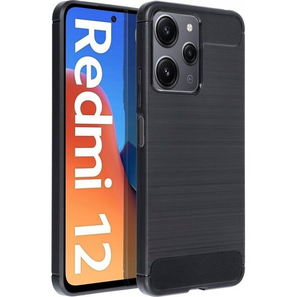 OEM Futerał CARBON do XIAOMI Redmi 12 4G / Redmi 12 5G czarny 13844762 5903396225550