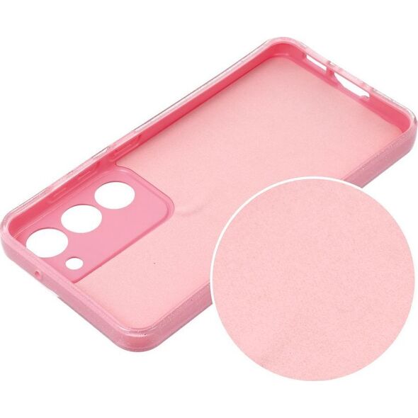 OEM Futerał CLEAR CASE 2 mm BLINK do SAMSUNG S21 FE różowy 13844825 5903396226847