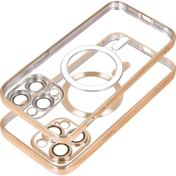 OEM Futerał ELECTRO MAG COVER kompatybilny z MagSafe do IPHONE 15 Pro złoty 13844886 5903396228155