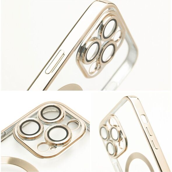 OEM Futerał ELECTRO MAG COVER kompatybilny z MagSafe do IPHONE 15 Pro złoty 13844886 5903396228155