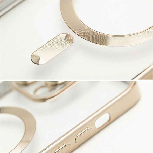 OEM Futerał ELECTRO MAG COVER kompatybilny z MagSafe do IPHONE 15 Pro złoty 13844886 5903396228155