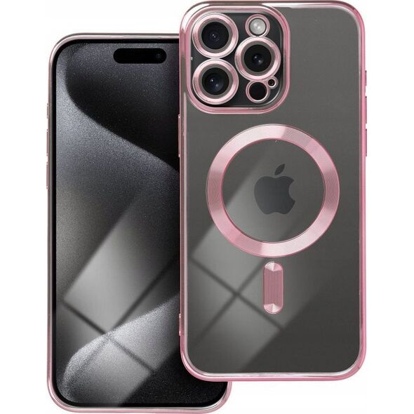 OEM Futerał ELECTRO MAG COVER kompatybilny z MagSafe do IPHONE 15 Pro złoty róż 13844887 5903396228162