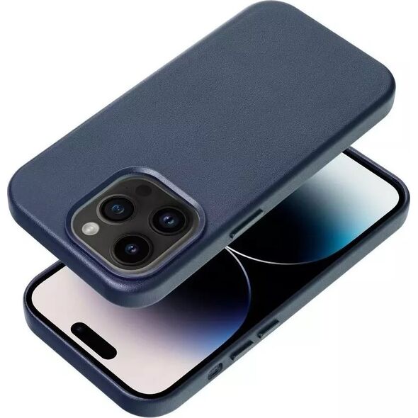 OEM Futerał LEATHER MAG COVER kompatybilny z MagSafe do IPHONE 15 Plus niebieski 13844897 5903396228360
