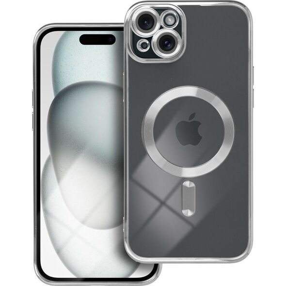 OEM Futerał ELECTRO MAG COVER kompatybilny z MagSafe do IPHONE 15 Plus srebrny 13844898 5903396228261