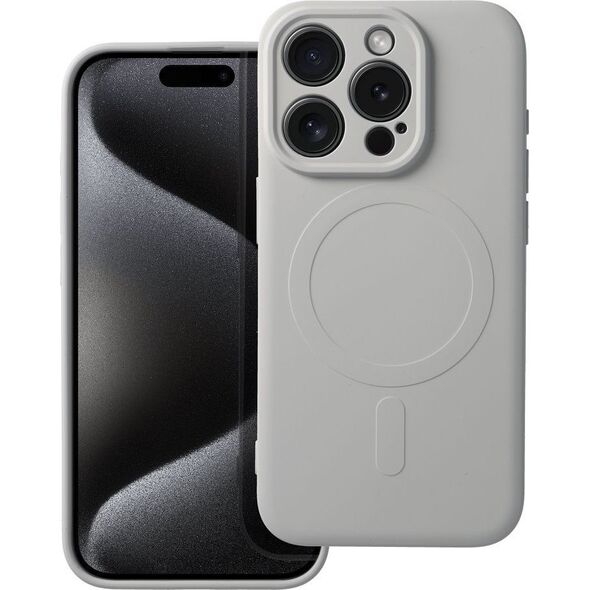 OEM Futerał SILICONE MAG COVER kompatybilny z MagSafe do IPHONE 15 Pro tytanowy 13844920 5903396228919