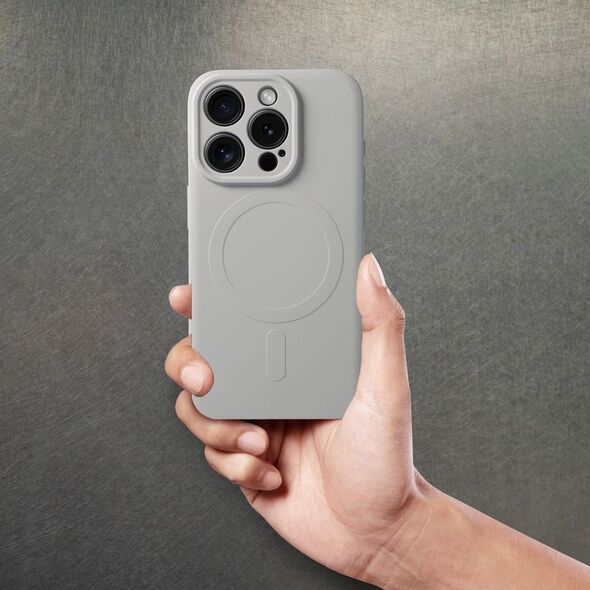 OEM Futerał SILICONE MAG COVER kompatybilny z MagSafe do IPHONE 15 Pro tytanowy 13844920 5903396228919