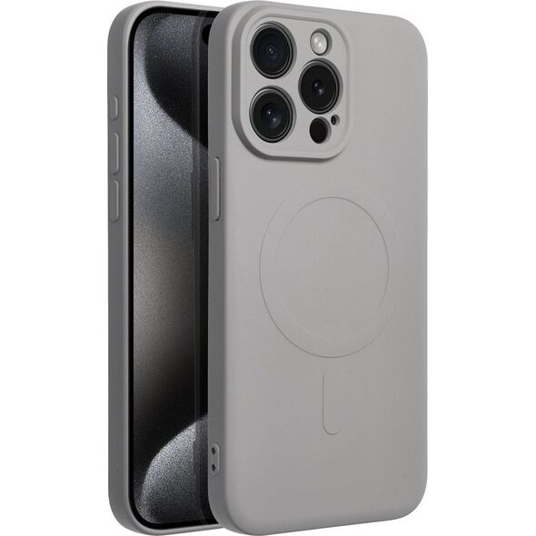 OEM Futerał SILICONE MAG COVER kompatybilny z MagSafe do IPHONE 15 Pro Max tytanowy szary 13844930 5903396228964
