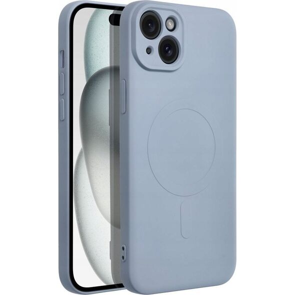 OEM Futerał SILICONE MAG COVER kompatybilny z MagSafe do IPHONE 15 Plus jasny niebieski 13844933 5903396229084