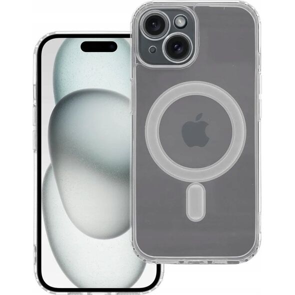 OEM Futerał CLEAR MAG COVER z ochroną aparatu kompatybilny z MagSafe do IPHONE 15 transparentny 13844936 5903396229114