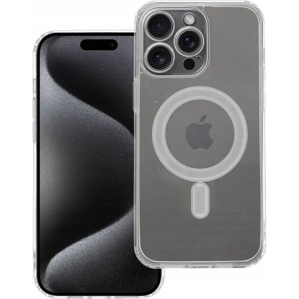 OEM Futerał CLEAR MAG COVER z ochroną aparatu kompatybilny z MagSafe do IPHONE 15 Pro Max transparentny 13844937 5903396229121