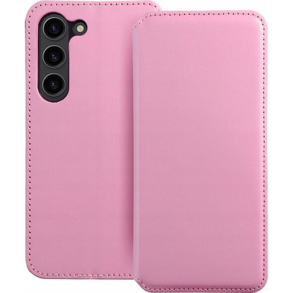 OEM Kabura DUAL POCKET Book do SAMSUNG S24 jasny różowy 13844998 5903396231377