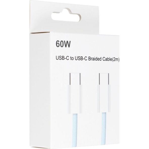 Kabel USB OEM USB-C - USB-C 2 m Niebieski 13845011 5903396231544
