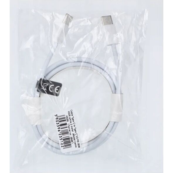 Kabel USB OEM USB-C - USB-C 2 m Biały 13845218 5903396235122