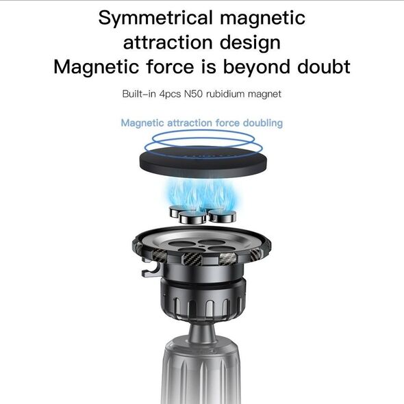 ForCell FORCELL F-Grip MagElite uchwyt samochodowy do kratki wlotu magnetyczny czarny 13845303 5903396236792