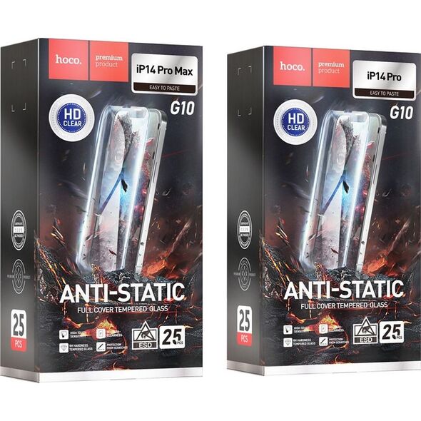 Hoco HOCO szkło hartowane HD Anti-static (SET 25in1) - MULTIPACK do iPhone 14 Pro Max (G10) 13846648 6931474778963