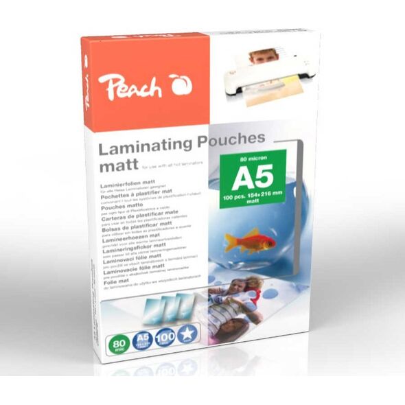Peach Peach Laminierfolien  A5 (154x216mm), 80mic, matt 13848460 7640460547818