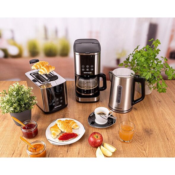 Czajnik Rommelsbacher Rommelsbacher Sunny WK 3000 kettle (stainless steel/black, 3,000 watts, 1.7 liters) 13848692 4001797881007