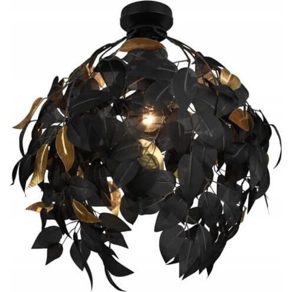Lampa sufitowa DELIGHT Trio Rl Leavy R60461032 plafon lampa sufitowa 1x28W E27 czarny 13849619 4017807522594