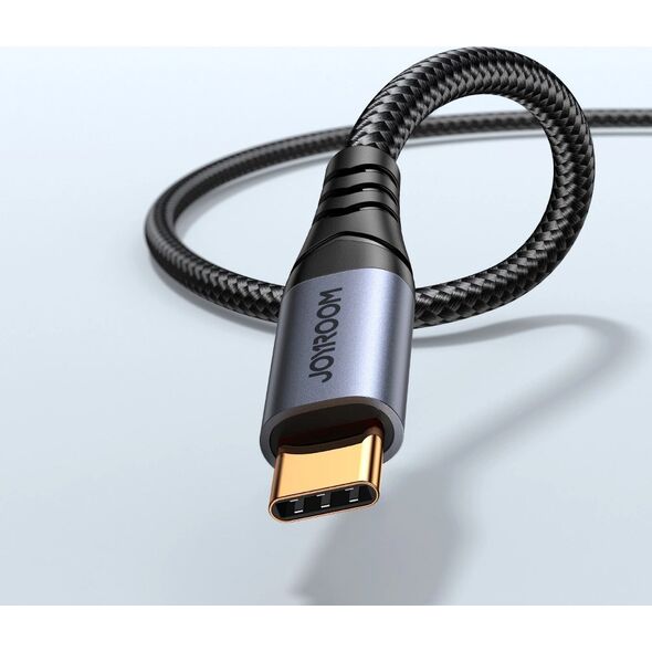 Kabel USB Joyroom Joyroom kabel audio stereo AUX 3,5 mm mini jack - USB-C do telefonu 1,2m czarny (SY-A07) 13858819 6956116773786