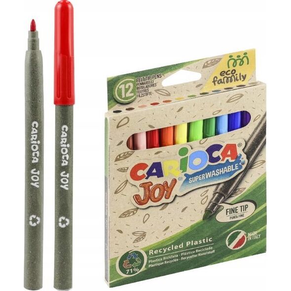 Carioca Flamastry Carioca Joy EcoFamily 12 kolorów 13860683 8003511431006